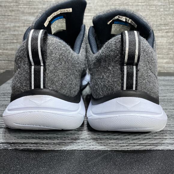 HOKA Hupana Grey White One One Wool Flow Running Athletic Shoes Mens Size 9 - Picture 8 of 15